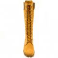 Womens Wheat 14 Inch Side-Zip Lace-Up Boots