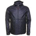 Mens Navy Wren Wax Coated Jacket 49439 by Pretty Green from Hurleys