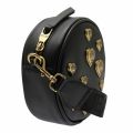 Womens Black Metal Heart Circle Crossbody Bag 55173 by Versace Jeans Couture from Hurleys