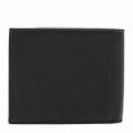 Mens Black Branded Leather Bifold Wallet 45758 by Emporio Armani from Hurleys