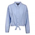 Womens Moderate Blue Relaxed Front Knot Shirt 90634 by Tommy Jeans from Hurleys
