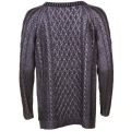 Womens Jet Black Glint Open Sides Knitted Jumper 66963 by Religion from Hurleys