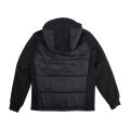 Boys Black Soft Shell Mix Hybrid Hooded Jacket 97619 by C.P. Company Undersixteen from Hurleys