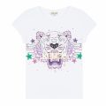 Junior Optic White Tiger Stars S/s T Shirt 45824 by Kenzo from Hurleys