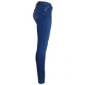 Womens Blue J28 Embellished Pocket Skinny Jeans