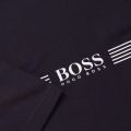 Mens Dark Blue Chest Logo Stripe Lounge S/s T Shirt 26771 by BOSS from Hurleys