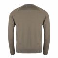 Mens Green Embossed Logo Crew Sweat Top 29167 by Emporio Armani from Hurleys