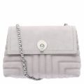 Womens Grey Saddiie Quilted Circle Lock Crossbody Bag 40433 by Ted Baker from Hurleys