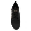 Mens Black/Gold Eagle Logo Simple Racer Trainers 48307 by EA7 from Hurleys