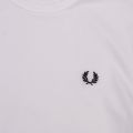 Mens White Ringer S/s T Shirt 58889 by Fred Perry from Hurleys