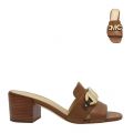 Womens Luggage Izzy Mule Heeled Sandals 88477 by Michael Kors from Hurleys