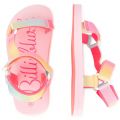 Girls Pink Rainbow Strap Sandals 105116 by Billieblush from Hurleys