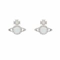 Womens Silver/White Latifah Iridescent Earrings 77193 by Vivienne Westwood from Hurleys
