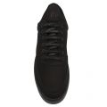 Mens Black Low Top Ripple Tonal Trainers 24546 by Filling Pieces from Hurleys