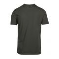 Mens Khaki Beach Chest Logo Slim Fit S/s T Shirt 88381 by BOSS from Hurleys