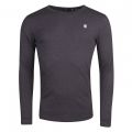 Mens Black Heather Dill Washed L/s T Shirt 23950 by G Star from Hurleys