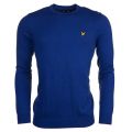 Mens True Blue Crew Neck Knitted Jumper 8769 by Lyle & Scott from Hurleys