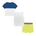 Infant Blue/Lime Tiger 3 Piece Shorts Set 84171 by Mayoral from Hurleys