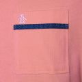 Mens Spiced Coral Tape Pocket S/s Tee Shirt 31279 by Original Penguin from Hurleys