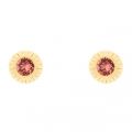 Womens Gold & Indian Pink Aubree Studs