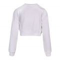 Womens Optical White Love Crop Sweat top 103262 by Love Moschino from Hurleys