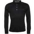 Mens Black Chest Pocket Slim Fit L/s Polo Shirt 73035 by Armani Jeans from Hurleys