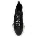 Womens Black Branded Knitted Sock Trainers 43761 by Versace Jeans Couture from Hurleys