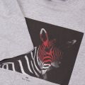 Mens Grey Zebra Reg Fit S/s T Shirt 24091 by PS Paul Smith from Hurleys