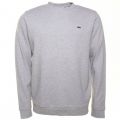 Mens Grey Pique Crew Sweat Top 29411 by Lacoste from Hurleys