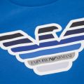 Boys Navy Branded Chest S/s T Shirt 27984 by Emporio Armani from Hurleys