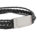 Mens Black Multi Wrap Bracelet 109186 by Tommy Hilfiger from Hurleys
