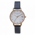 Womens Navy & Rose Gold Dandy Midi Dial Watch 72883 by Olivia Burton from Hurleys