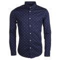 Mens  Mazarine Blue Core Printed L/s Shirt 17869 by G Star from Hurleys