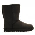 Womens Black Classic Short Leather Boots