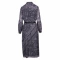 Womens True Navy Ornate Paisley Belted Midi Dress 39963 by Michael Kors from Hurleys