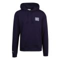 Mens Navy Blue Oversized Logo Hoodie 59322 by Lacoste from Hurleys
