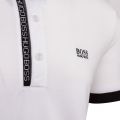 Athleisure Mens White Paule 4 S/s Polo Shirt 81159 by BOSS from Hurleys