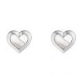 Womens Silver Heila Mother of Pearl Heart Earrings 54431 by Ted Baker from Hurleys