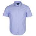 Athleisure Mens Medium Blue Bowen_R S/s Shirt 22119 by BOSS from Hurleys