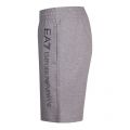 Mens Medium Grey Melange Train Logo Series Side Sweat Shorts 38387 by EA7 from Hurleys