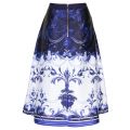 Womens Dark Blue Hunah Persian Blue Full Skirt