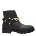 Womens Black Heart Chain Boots 77447 by Love Moschino from Hurleys