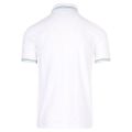 Athleisure Mens White/Green Paul Curved Slim S/s Polo Shirt 110589 by BOSS from Hurleys