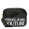 Womens Black Shiny Grain Camera Bag 77226 by Versace Jeans Couture from Hurleys