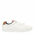 Mens White Thwally Soft Leather Trainers 50288 by Ted Baker from Hurleys