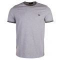 Mens Steel MarlTwin Tipped S/s T Shirt 21187 by Fred Perry from Hurleys
