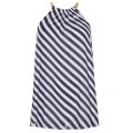 Womens True Navy Stripe Chain Neck Top 20277 by Michael Kors from Hurleys