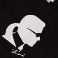 Boys Black Karl Head L/s Tee Shirt 65675 by Karl Lagerfeld Kids from Hurleys