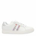 Womens White Lapin Metallic Stripe Trainers 56451 by PS Paul Smith from Hurleys