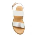 Womes Silver Leather Navas Sandals 7199 by Moda In Pelle from Hurleys